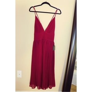 Wine/burgundy midi dress